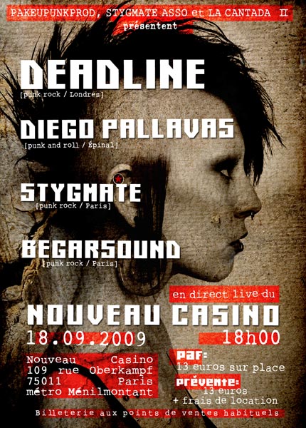 Concert Punk au Nouveau Casino le 18 septembre 2009 à Paris (75)