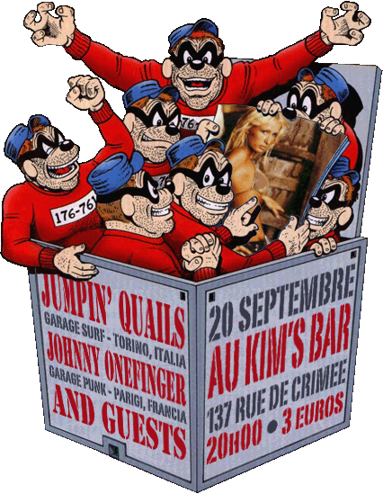 Jumpin' Quails + Johnny Onefinger au Kim's Bar le 20 septembre 2009 à Paris (75)