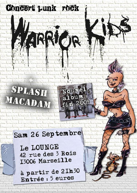 Warrior Kids + Splash Macadam au Lounge le 26 septembre 2009 à Marseille (13)