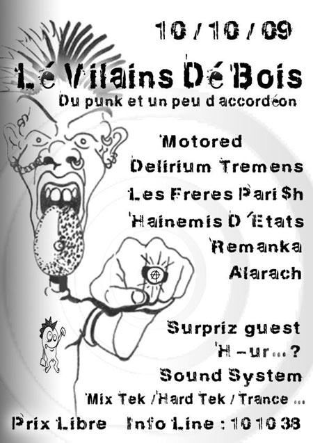 Concert d'adieu des Delirium Tremens le 10 octobre 2009 à Beaurepaire (38)