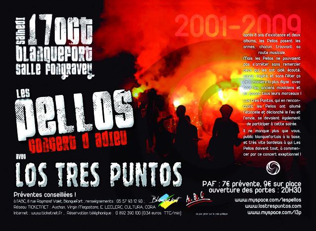 Concert d'adieu des Pellos à la Salle Fongravey le 17 octobre 2009 à Blanquefort (33)