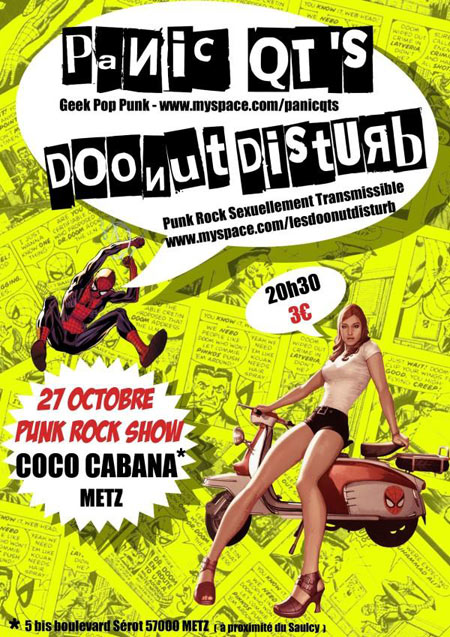 Panic QT's + Doonut Disturb au Cococabana le 27 octobre 2009 à Metz (57)