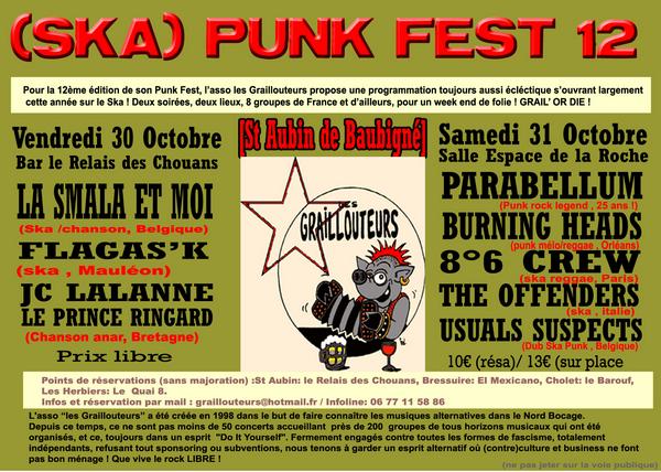 (Ska) Punk Fest 12 le 31 octobre 2009 à Saint-Aubin-de-Baubigné (79)