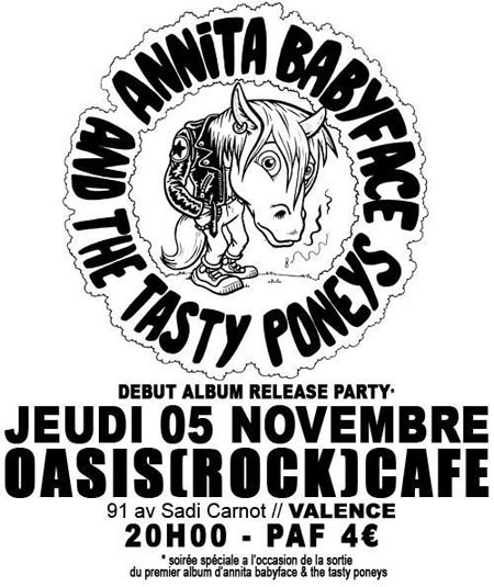 Annita Babyface & the Tasty Poneys à l'Oasis le 05 novembre 2009 à Valence (26)