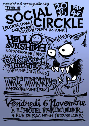 Social Cirkle à l'Hôtel Particulier le 06 novembre 2009 à Bordeaux (33)