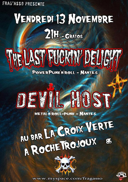 The Last Fuckin' Delight + Devil Host au bar La Croix Verte le 13 novembre 2009 à Rochetrejoux (85)