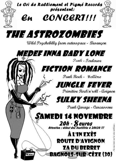 Concert à l'In Exes le 14 novembre 2009 à Bagnols-sur-Cèze (30)