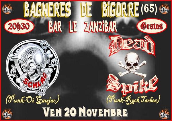 Schlag + Dead Spike au bar Le Zanzibar le 20 novembre 2009 à Bagnères-de-Bigorre (65)