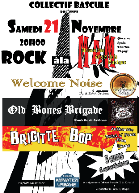 Rock à la Maison des Arts et de la Musique le 21 novembre 2009 à Orléans (45)