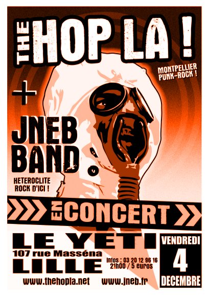 The Hop La ! + Jneb Band au Yéti le 04 décembre 2009 à Lille (59)
