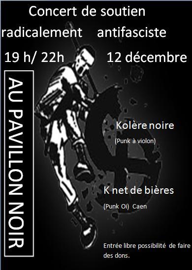 Concert de soutien radicalement antifa au Squat du Pavillon Noir le 12 décembre 2009 à Caen (14)