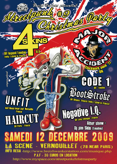 Streetpunk Christmas Party #9 à La Scène le 12 décembre 2009 à Vernouillet (78)