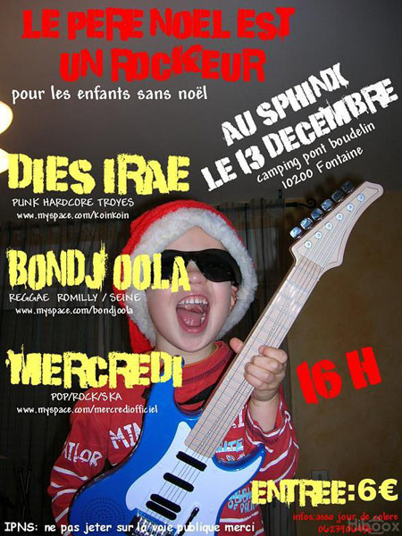 Le Père Noël est un Rockeur au Sphinx le 13 décembre 2009 à Fontaine (10)