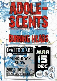 Burning Heads + The Adolescents à l'Astrolabe le 15 décembre 2009 à Orléans (45)