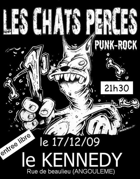 Les Chats Percés au Kennedy le 17 décembre 2009 à Angoulême (16)