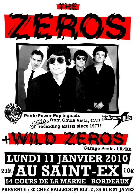 The Zeros au Saint-Ex le 11 janvier 2010 à Bordeaux (33)