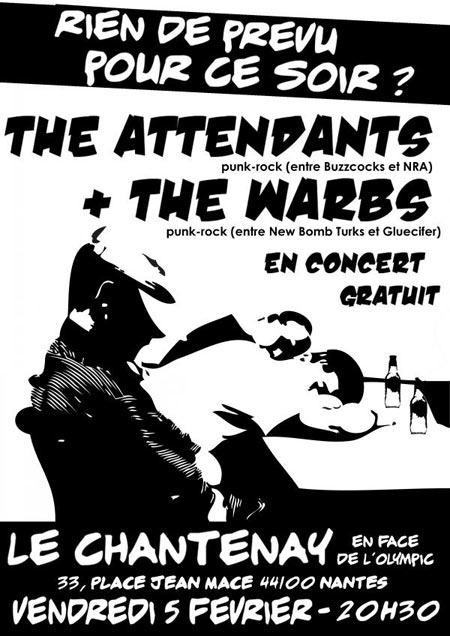 The Attendants + The Warbs au Chantenay le 05 février 2010 à Nantes (44)