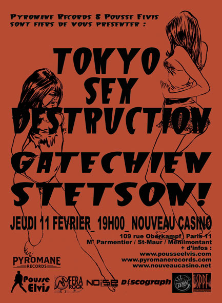 Pyromane Records Release Party au Nouveau Casino le 11 février 2010 à Paris (75)