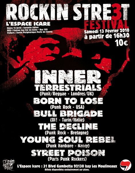 Rockin Street Festival #3 à l'Espace Icare le 13 février 2010 à Issy-les-Moulineaux (92)