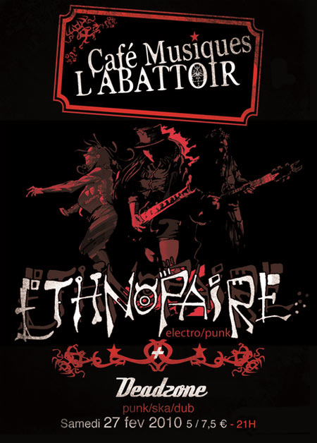 Ethnopaire + Deadzone au café musiques L'Abattoir le 27 février 2010 à Lillers (62)