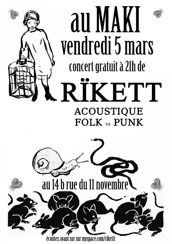 Rïkett au Maki le 05 mars 2010 à Saint-Etienne (42)
