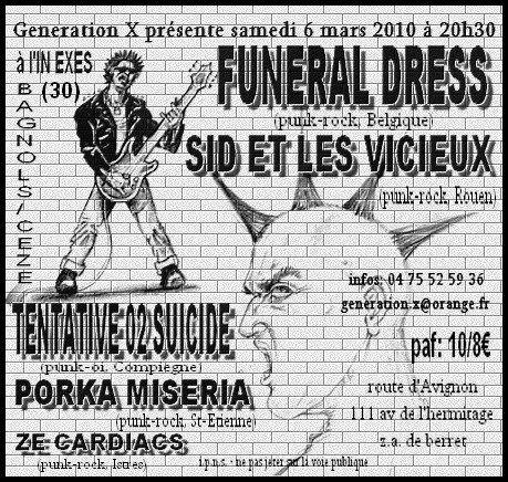 Concert Punk Rock à l'Exes le 06 mars 2010 à Bagnols-sur-Cèze (30)