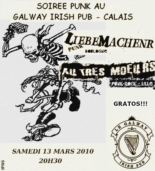 LiebemacheNr + Autres Moeurs au Galway Irish Pub le 13 mars 2010 à Calais (62)