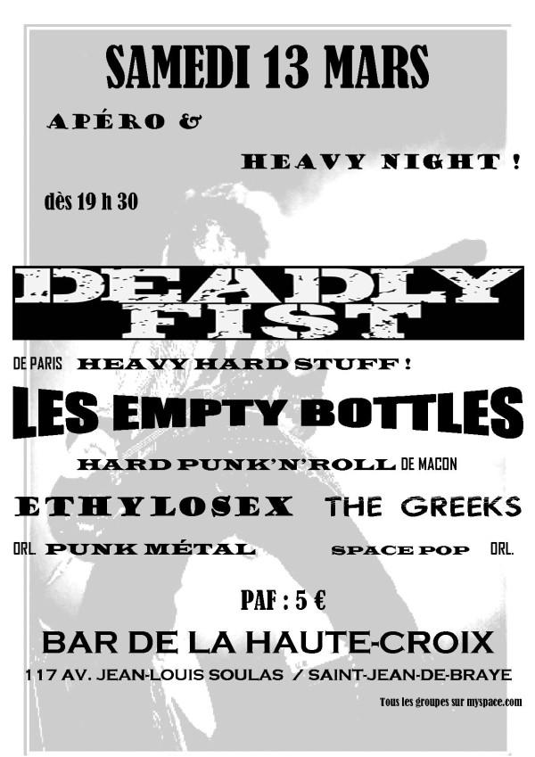 Apéro et heavy night au bar La Haute-Croix le 13 mars 2010 à Saint-Jean-de-Braye (45)