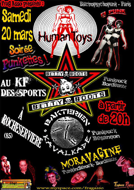 Soirée Punkettes au KF des Sports le 20 mars 2010 à Rocheservière (85)