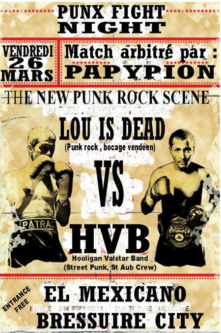 Punx Fight Night au Mexicano le 26 mars 2010 à Bressuire (79)