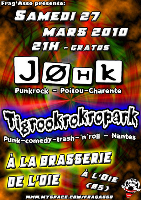 Johk + Tigrookrokropark à la Brasserie de L'Oie le 27 mars 2010 à L'Oie (85)