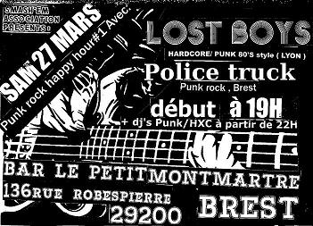 Lost Boys + Police Truck au Petit Montmartre le 27 mars 2010 à Brest (29)