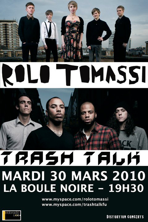 ROLO TOMASSI + TRASH TALK à la Boule Noire le 30 mars 2010 à Paris (75)