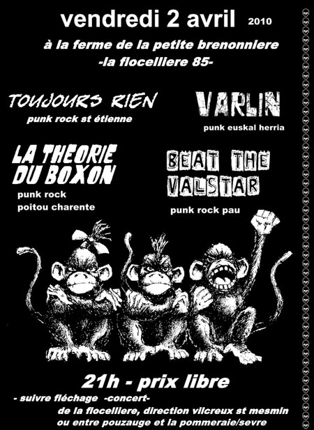 Concert Pounk le 02 avril 2010 à La Flocellière (85)