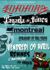 Lofofora + Tagada Jones à l'Antipode le 09 avril 2010 à Rennes (35)