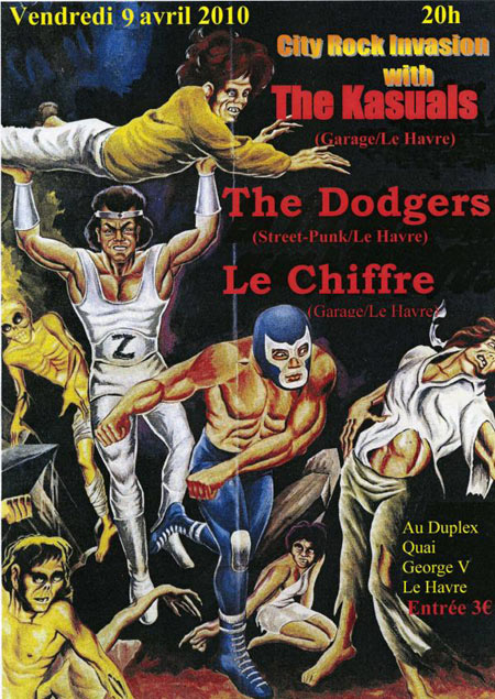 The Kasuals + The Dodgers + Le Chiffre au Duplex le 09 avril 2010 à Le Havre (76)