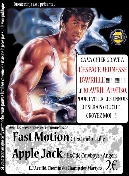Fast Motion + Apple Jack à l'Espace Jeunesse le 10 avril 2010 à Avrillé (49)