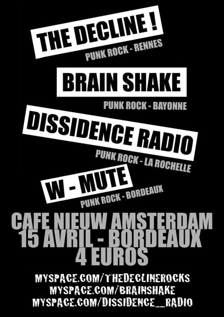 Concert au Café Nieuw Amsterdam le 15 avril 2010 à Bordeaux (33)