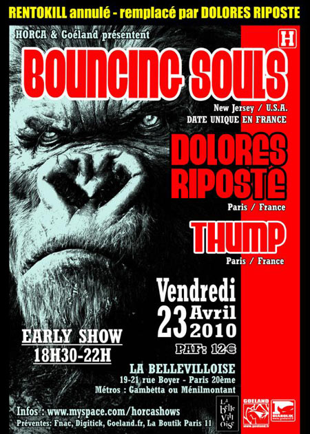 Bouncing Souls à la Bellevilloise le 23 avril 2010 à Paris (75)