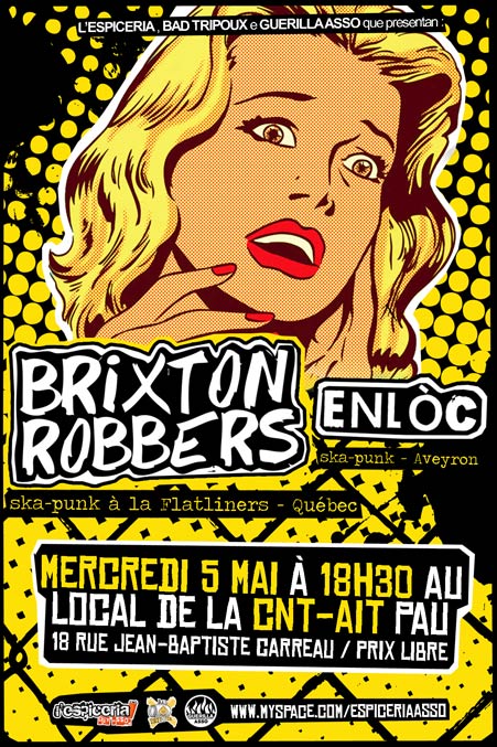 Brixton Robbers + Enloc au local de la CNT-AIT le 05 mai 2010 à Pau (64)
