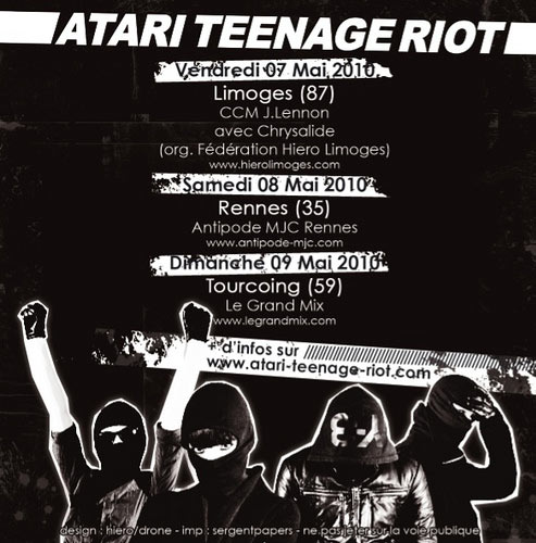 Atari Teenage Riot à l'Antipode le 08 mai 2010 à Rennes (35)