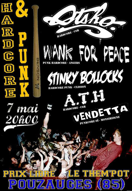 Concert Hardcore Punk au Them'Pot le 07 mai 2010 à Pouzauges (85)