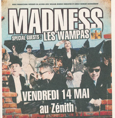 Madness + Les Wampas au Zénith le 14 mai 2010 à Paris (75)