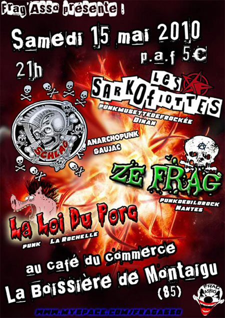 Concert Punk au Café du Commerce le 15 mai 2010 à La Boissiere-de-Montaigu (85)