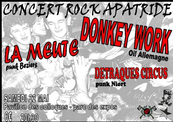 Concert Rock Apatride au Pavillon des Colloques le 22 mai 2010 à Niort (79)
