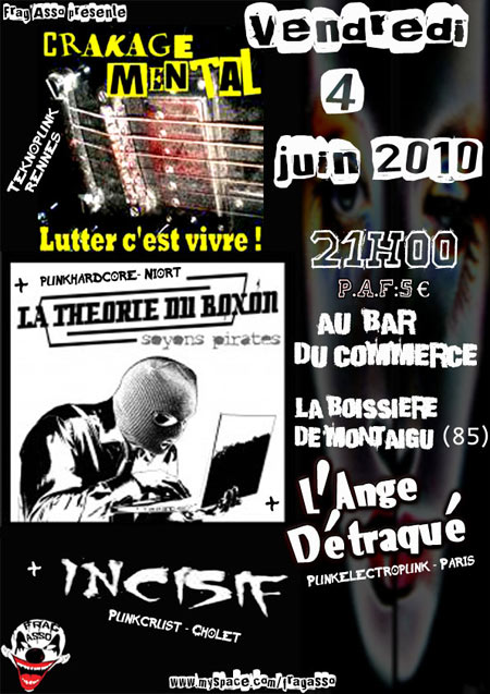 Concert Punk au Café du Commerce le 04 juin 2010 à La Boissiere-de-Montaigu (85)