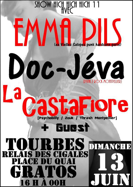 Concert au Relais des Cigales le 13 juin 2010 à Tourbes (34)