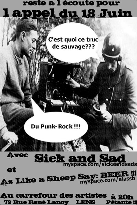 Concert Punk Rock au Carrefour des Artistes le 18 juin 2010 à Lens (62)
