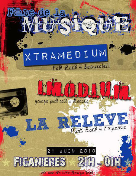 Xtramedium + I.M.O.D.I.U.M. + La Relève le 21 juin 2010 à Figanières (83)