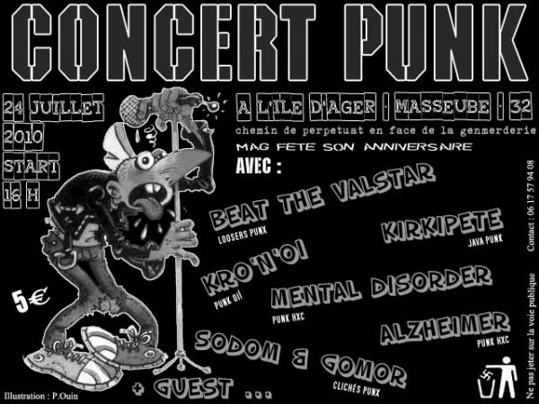 Concert Punk à l'Ile d'Ager le 24 juillet 2010 à Masseube (32)